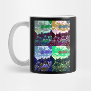 On one blue river, boat, travel, fishing Mug